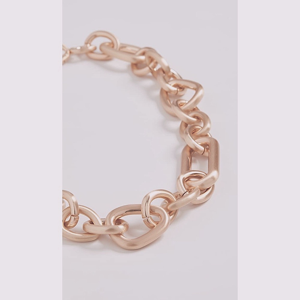 NWT Cult Gaia 14k gold chunky chain link necklace - Picture 7 of 8